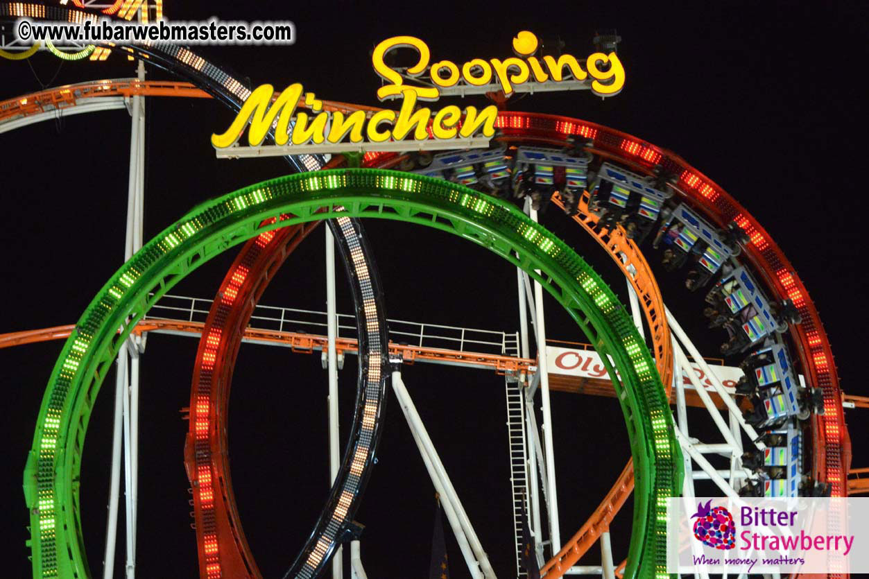 Beer tent seating in the legendary Hacker Festzelt