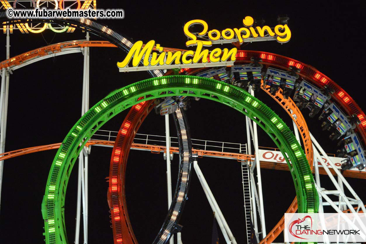 Beer tent seating in the legendary Hacker Festzelt