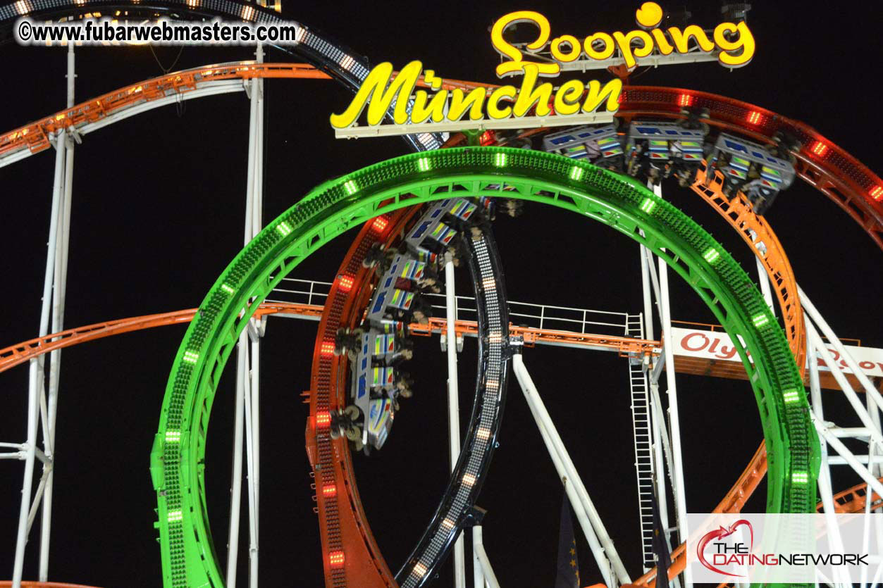 Beer tent seating in the legendary Hacker Festzelt