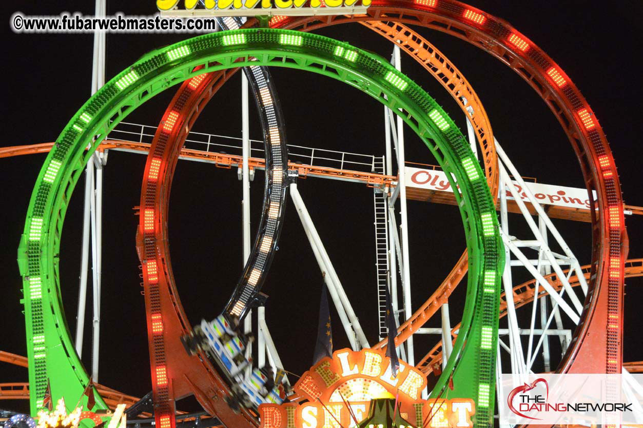 Beer tent seating in the legendary Hacker Festzelt