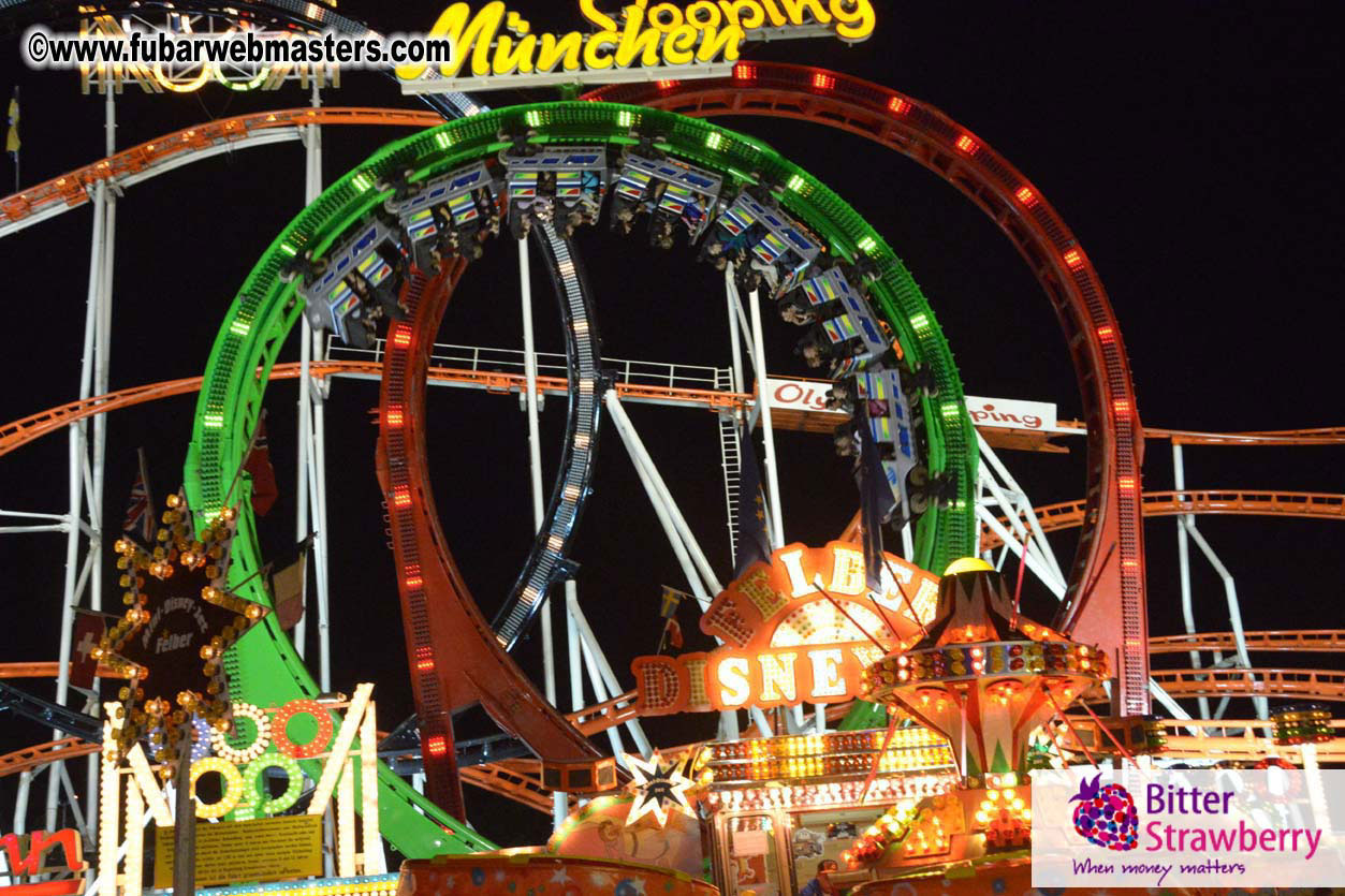 Beer tent seating in the legendary Hacker Festzelt