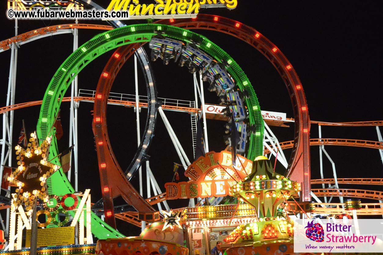 Beer tent seating in the legendary Hacker Festzelt