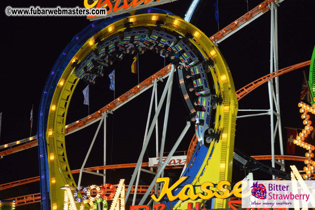 Beer tent seating in the legendary Hacker Festzelt