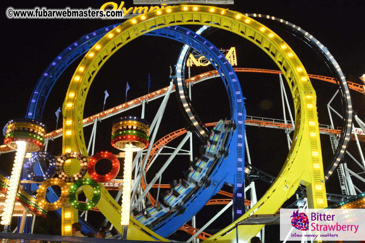 Beer tent seating in the legendary Hacker Festzelt