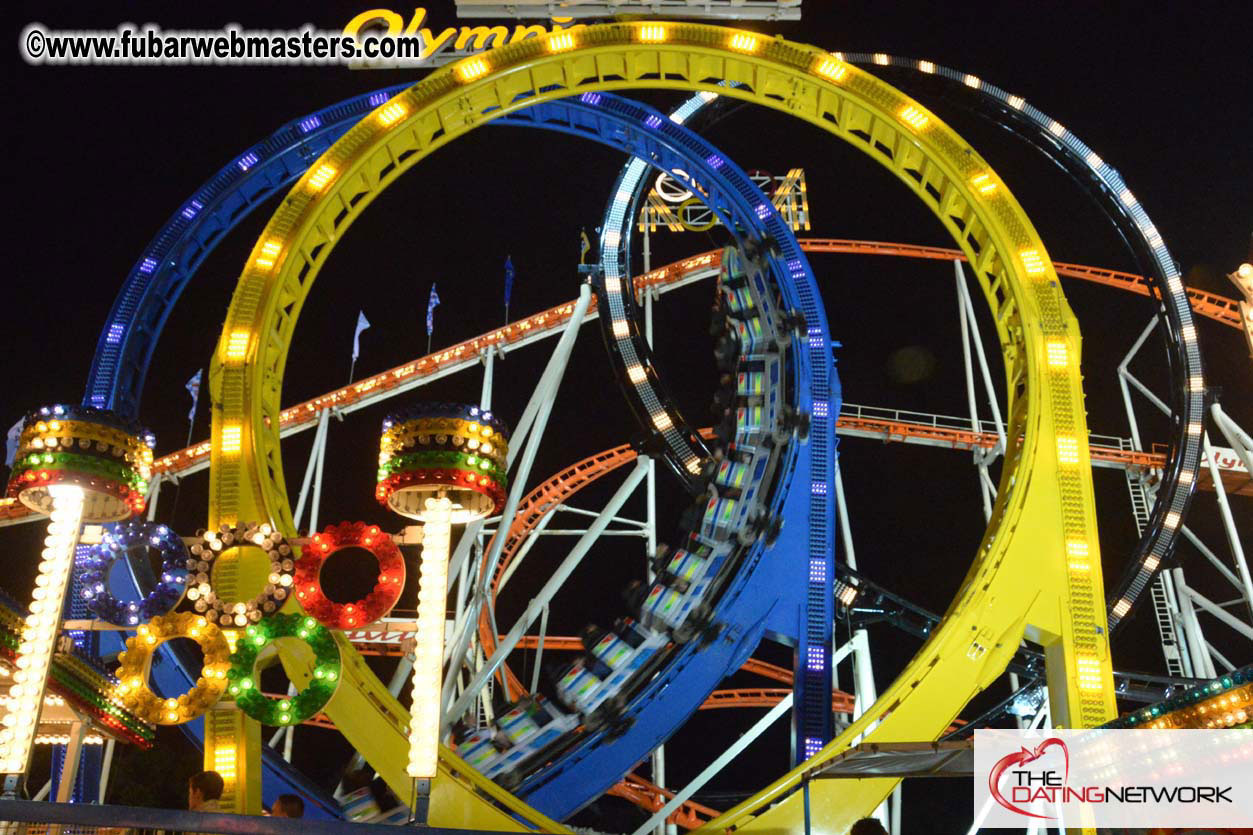Beer tent seating in the legendary Hacker Festzelt