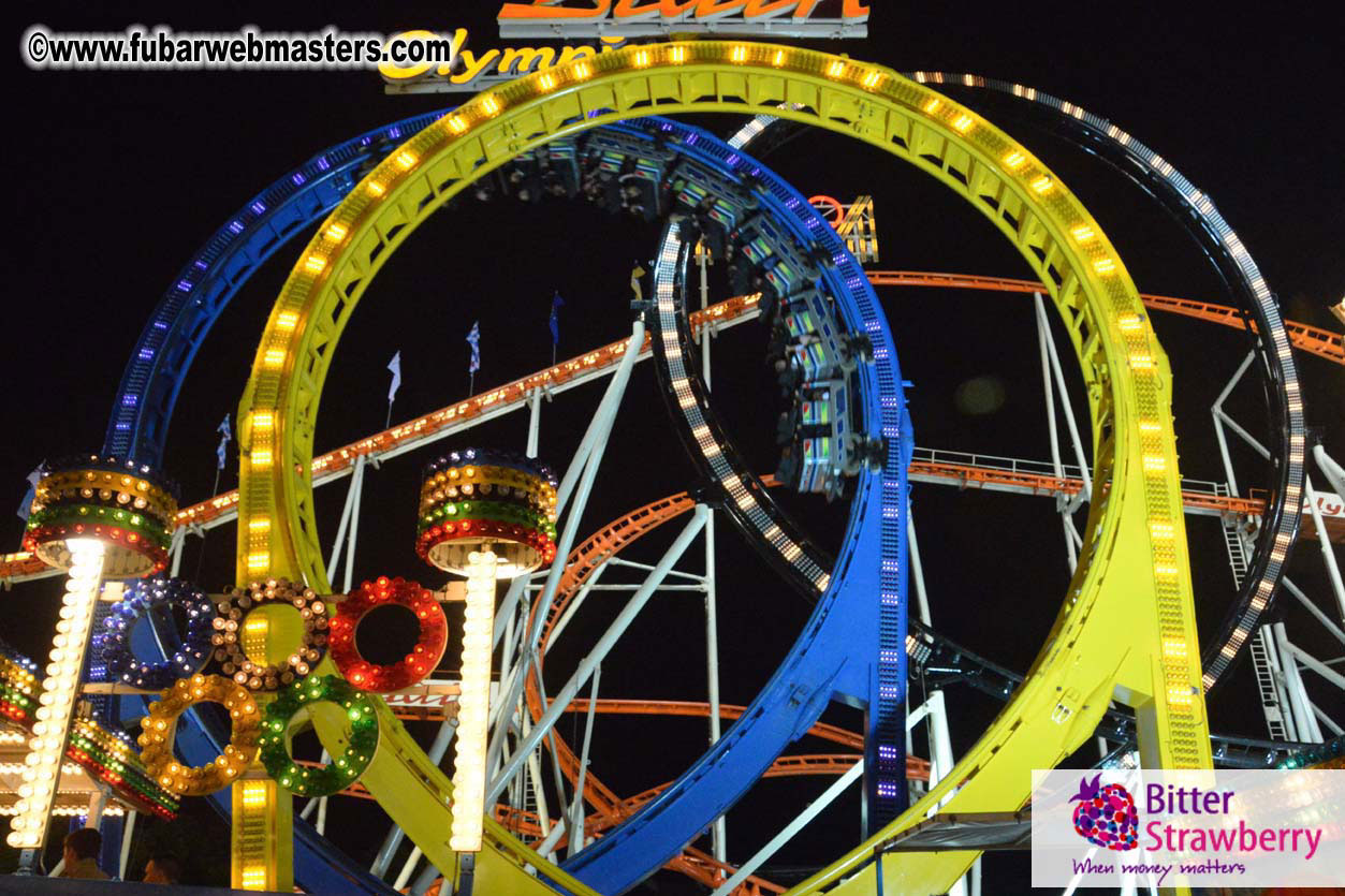 Beer tent seating in the legendary Hacker Festzelt