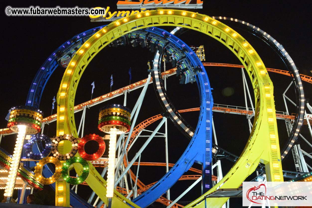 Beer tent seating in the legendary Hacker Festzelt