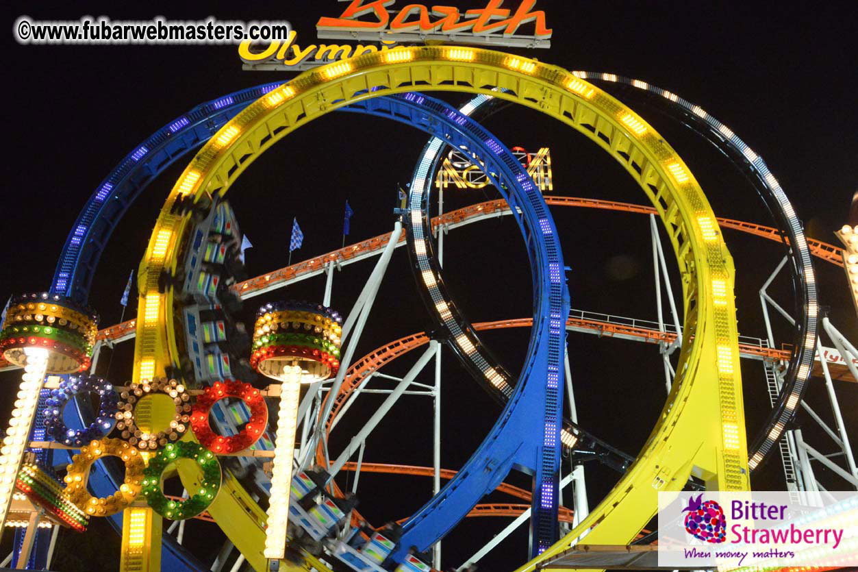 Beer tent seating in the legendary Hacker Festzelt