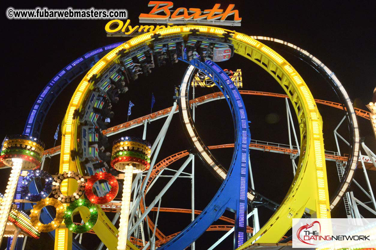 Beer tent seating in the legendary Hacker Festzelt