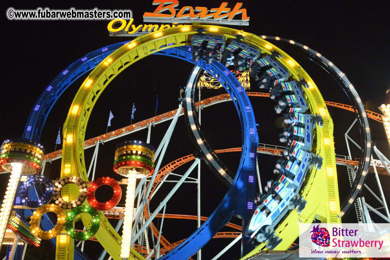 Beer tent seating in the legendary Hacker Festzelt