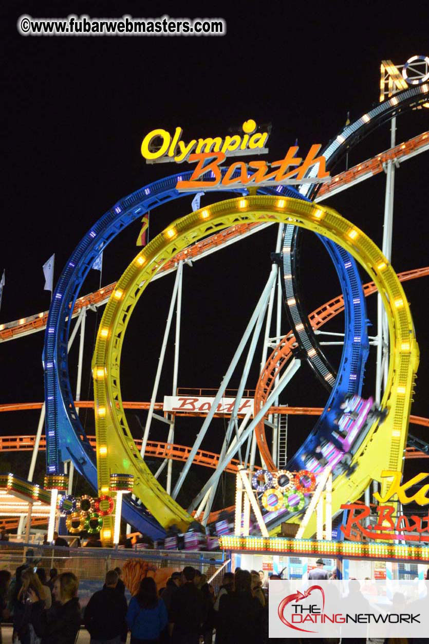 Beer tent seating in the legendary Hacker Festzelt