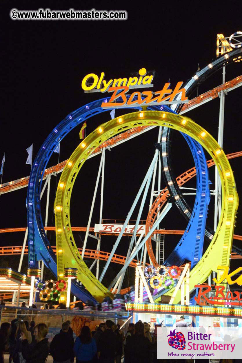 Beer tent seating in the legendary Hacker Festzelt