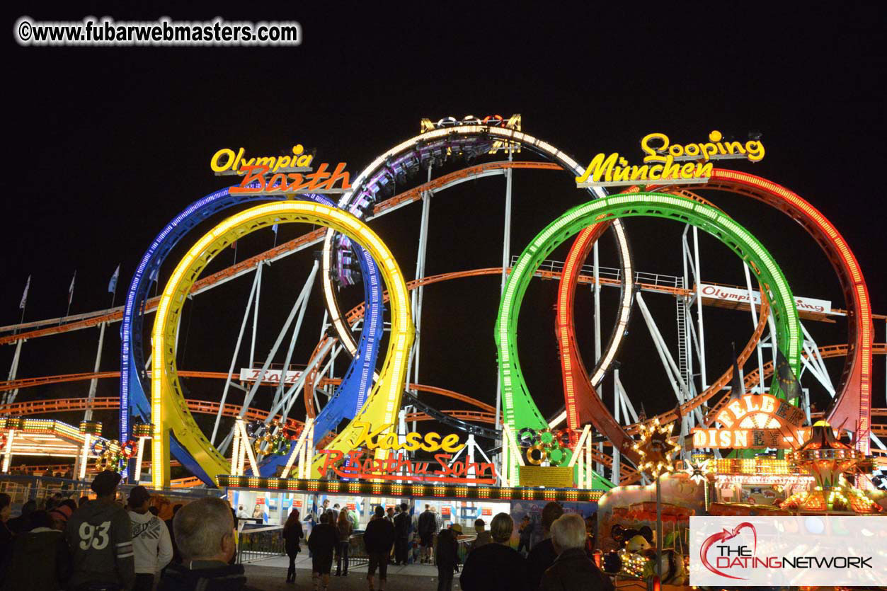 Beer tent seating in the legendary Hacker Festzelt