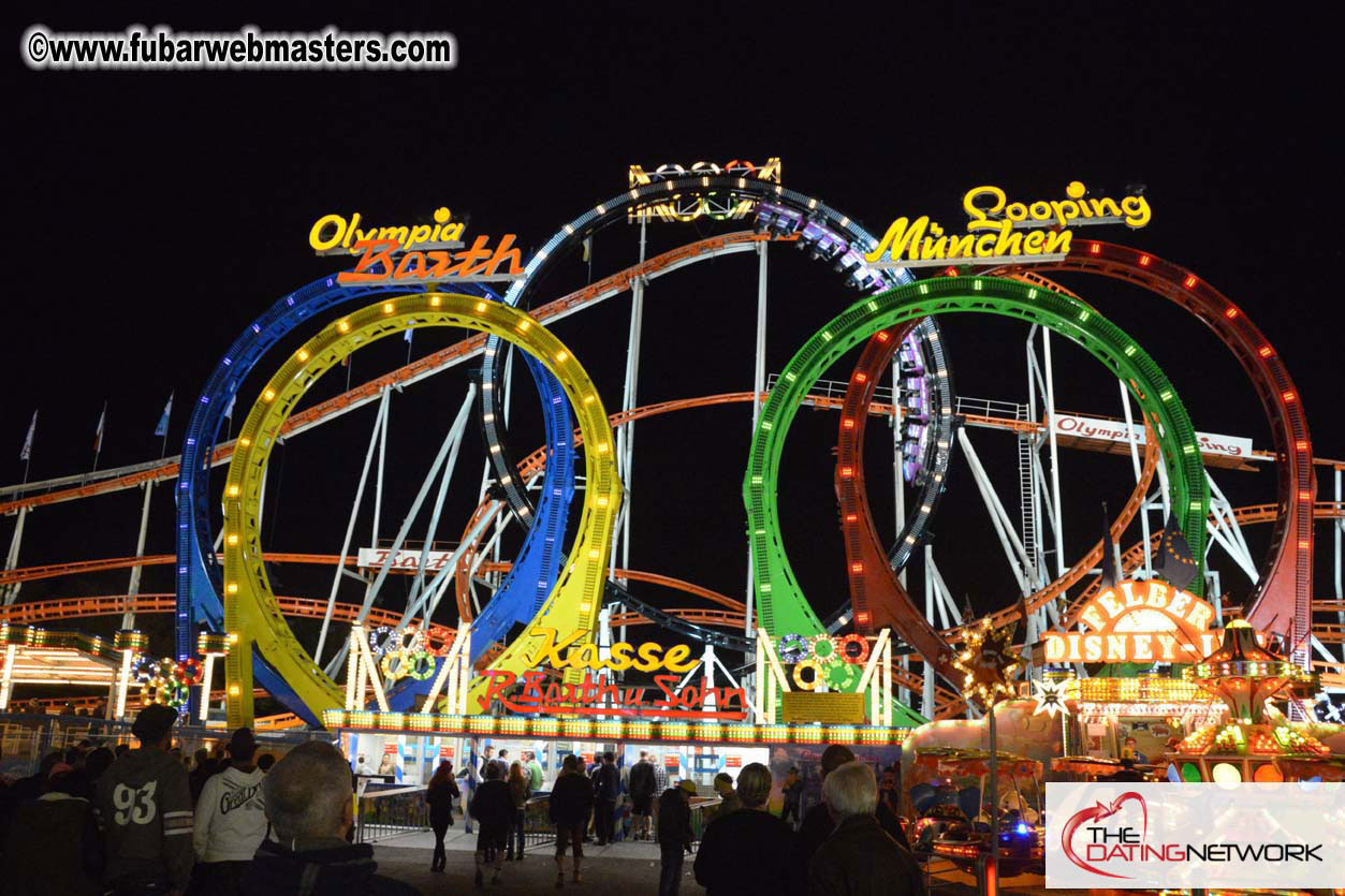 Beer tent seating in the legendary Hacker Festzelt