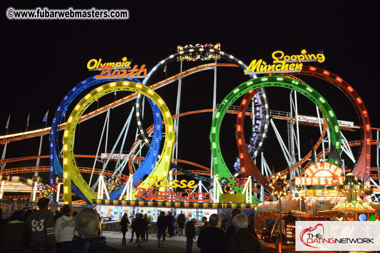 Beer tent seating in the legendary Hacker Festzelt