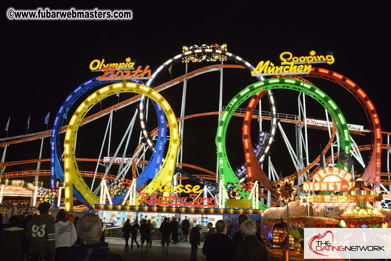 Beer tent seating in the legendary Hacker Festzelt