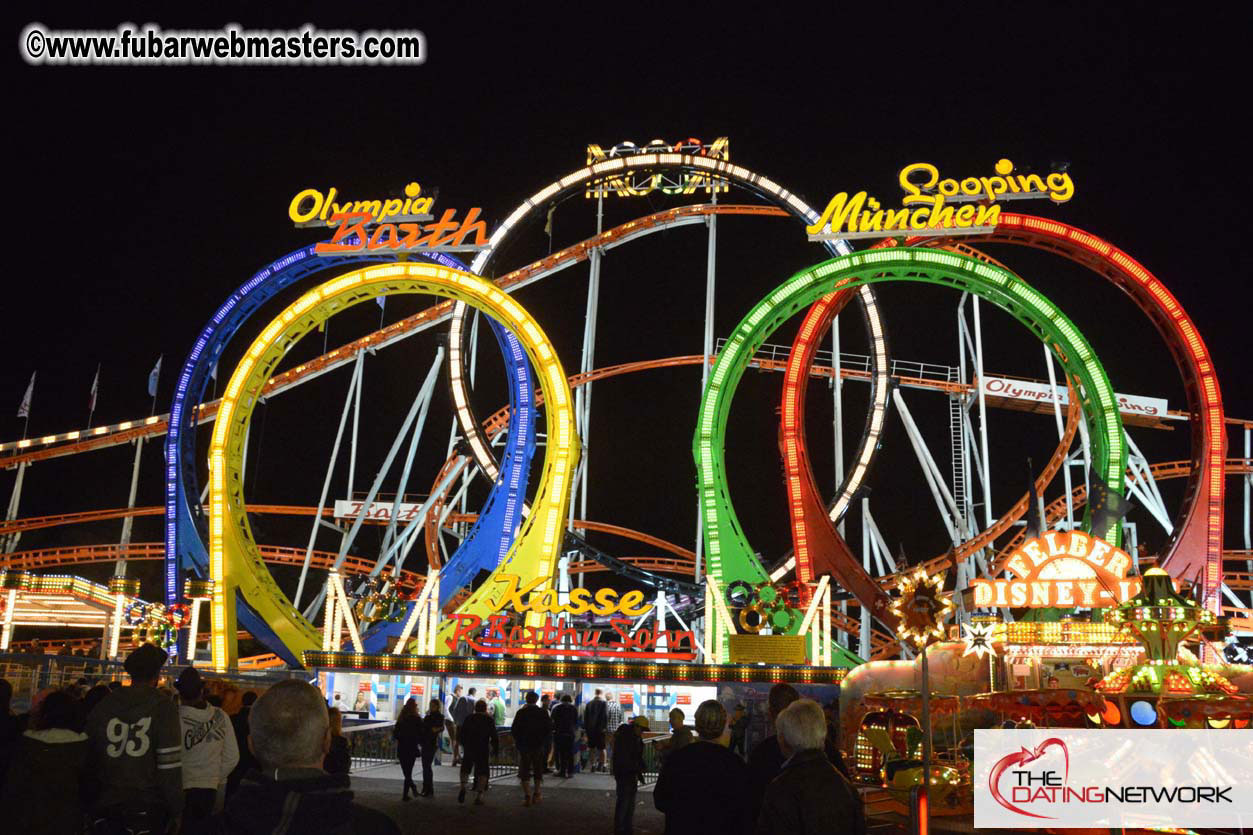 Beer tent seating in the legendary Hacker Festzelt