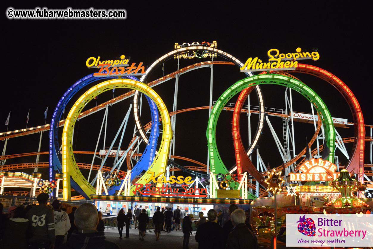 Beer tent seating in the legendary Hacker Festzelt