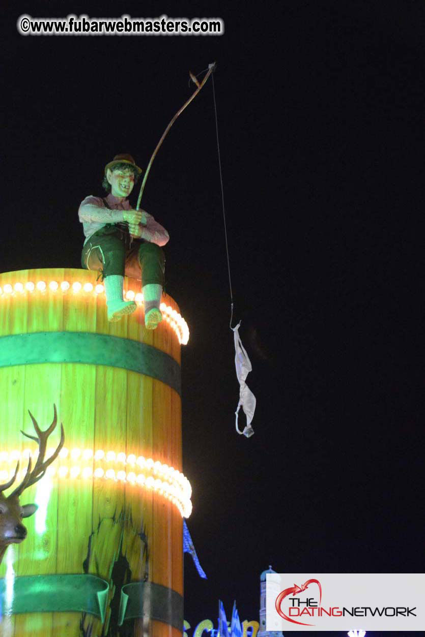 Beer tent seating in the legendary Hacker Festzelt