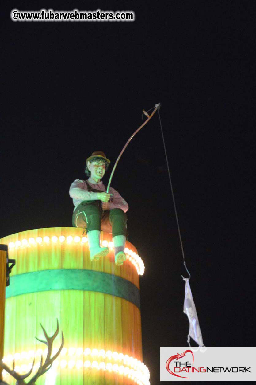Beer tent seating in the legendary Hacker Festzelt