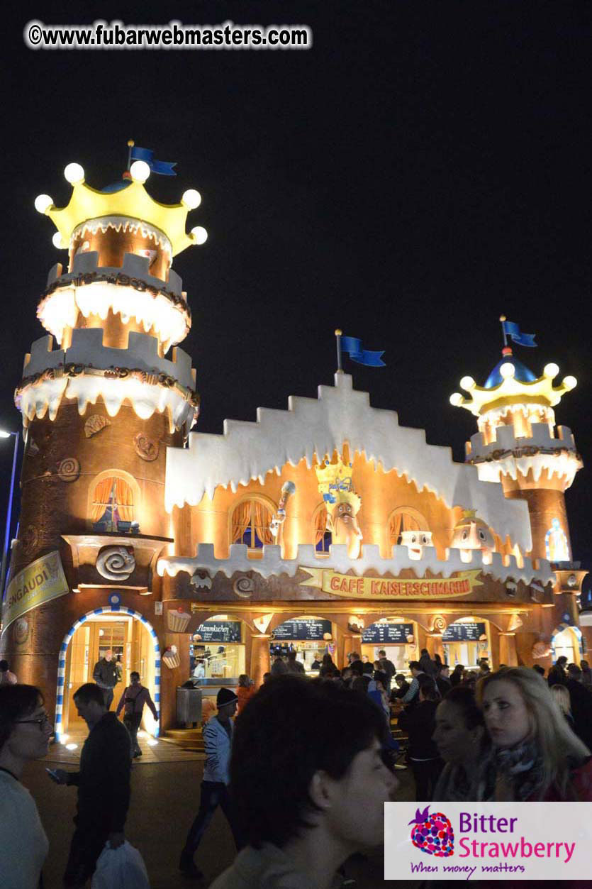 Beer tent seating in the legendary Hacker Festzelt