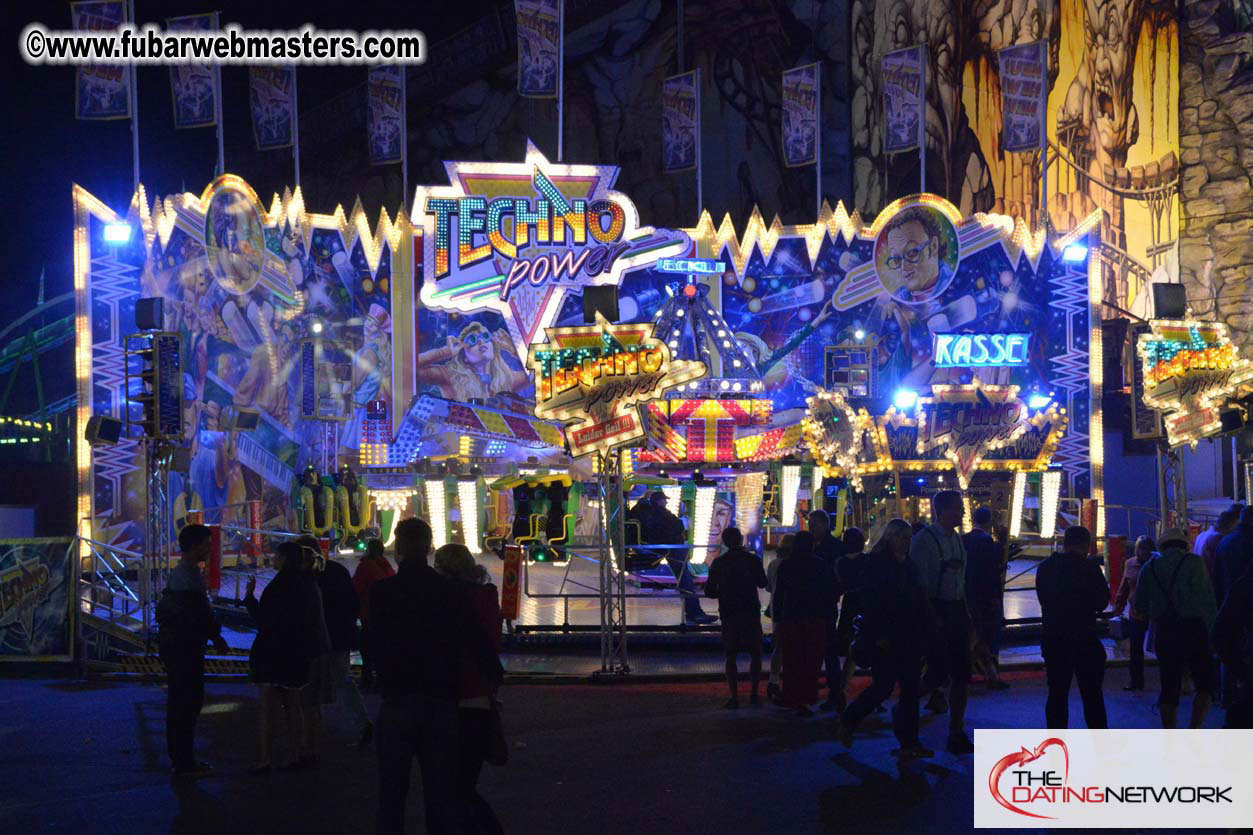 Beer tent seating in the legendary Hacker Festzelt