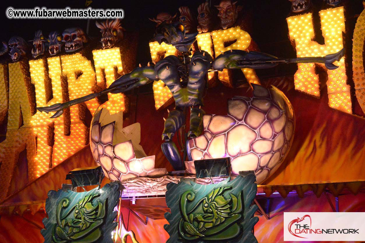 Beer tent seating in the legendary Hacker Festzelt