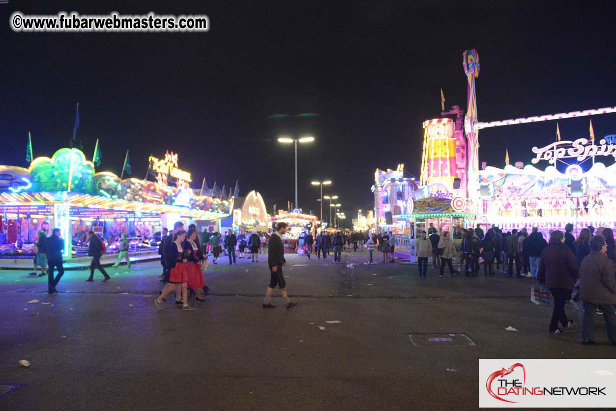 Beer tent seating in the legendary Hacker Festzelt