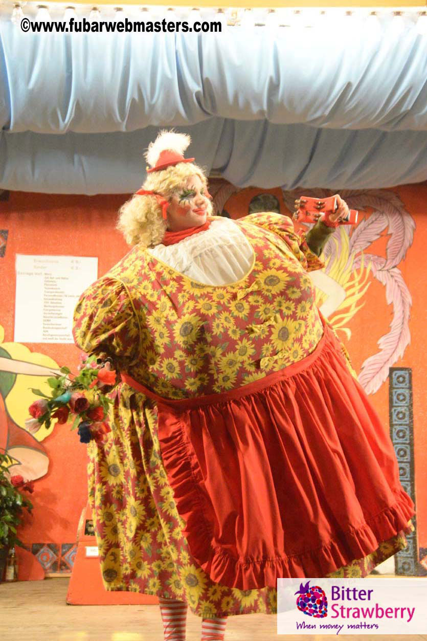 Beer tent seating in the legendary Hacker Festzelt
