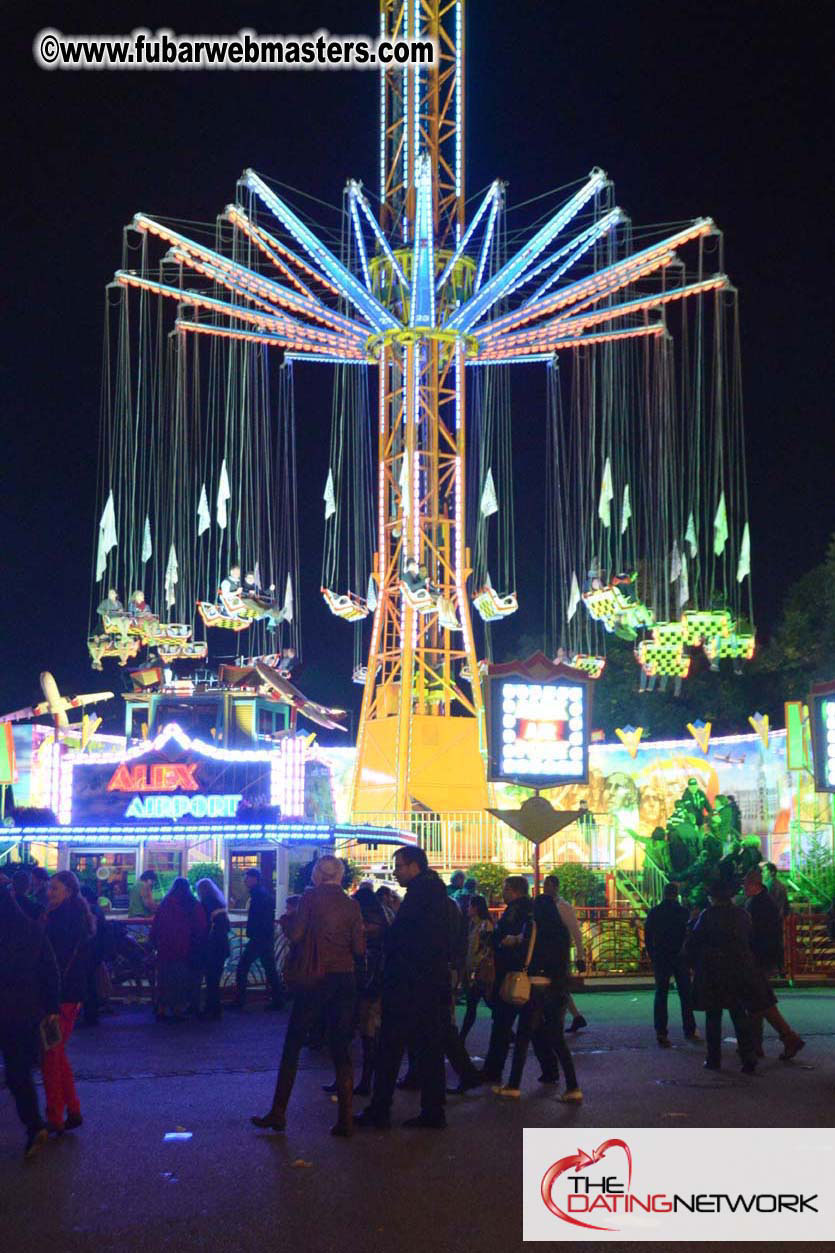 Beer tent seating in the legendary Hacker Festzelt