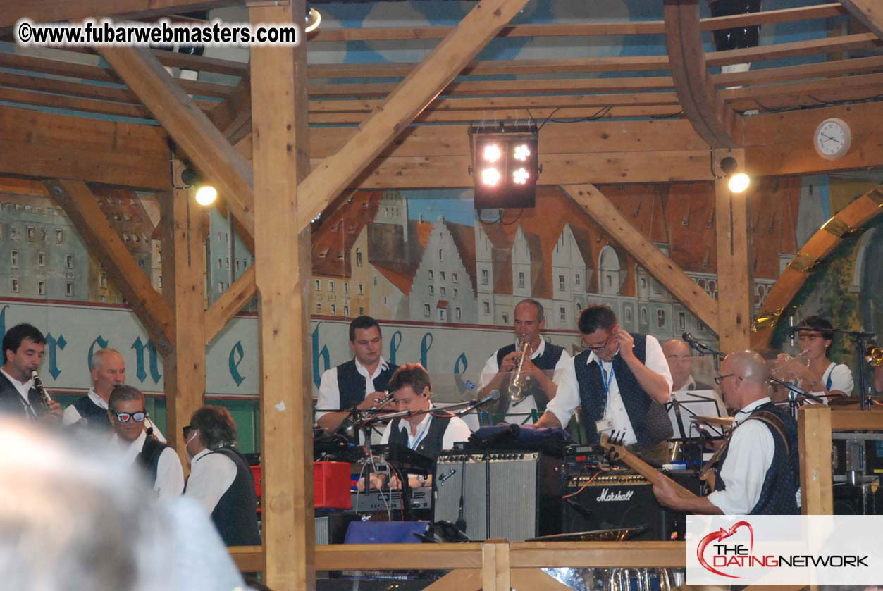 Beer tent seating in the legendary Hacker Festzelt
