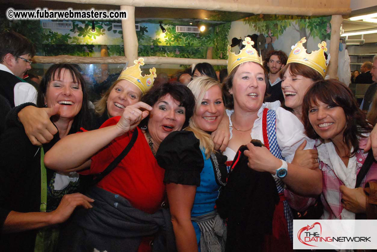 Beer tent seating in the legendary Hacker Festzelt