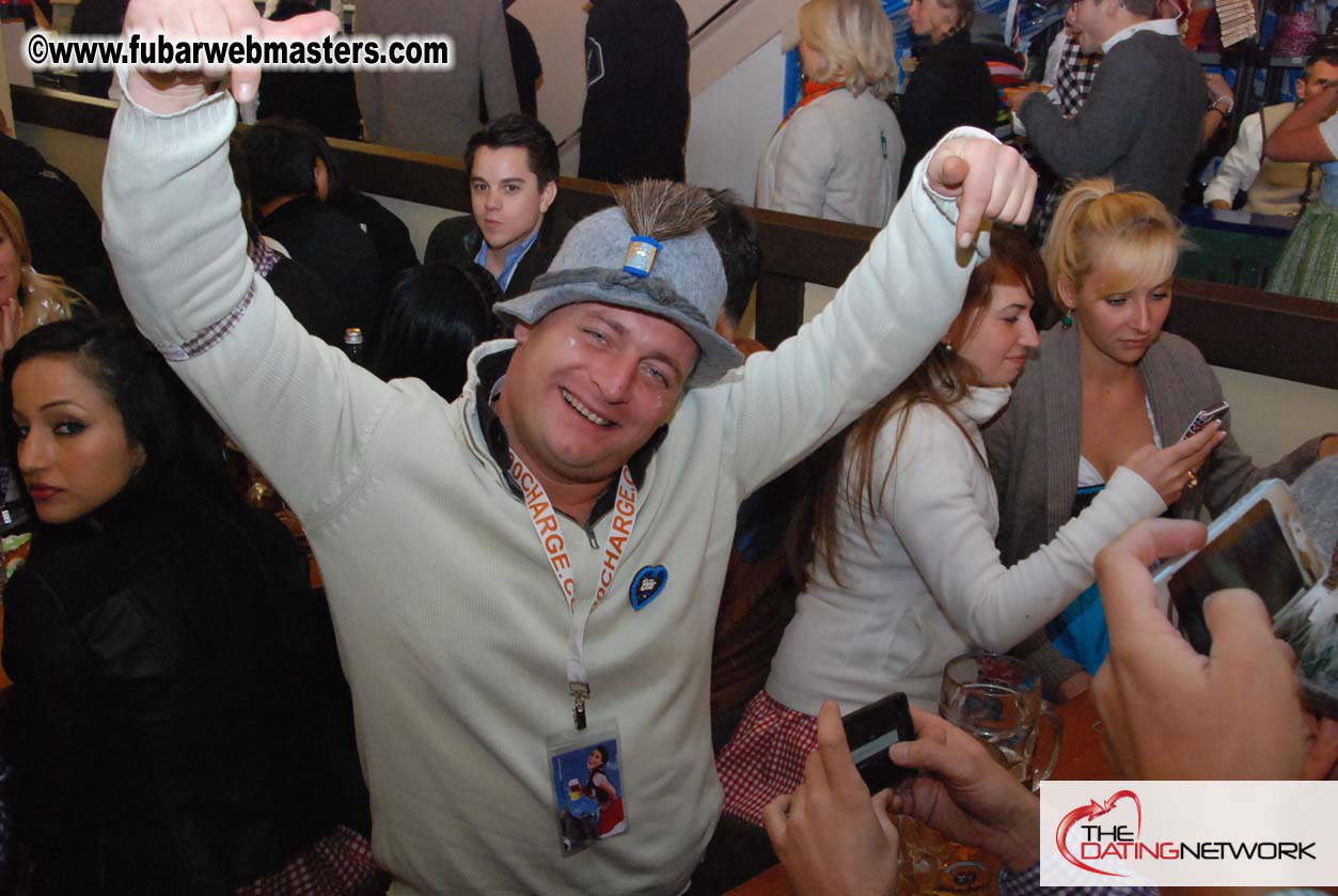 Beer tent seating in the legendary Hacker Festzelt