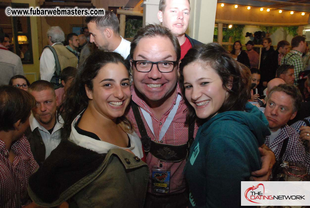Beer tent seating in the legendary Hacker Festzelt
