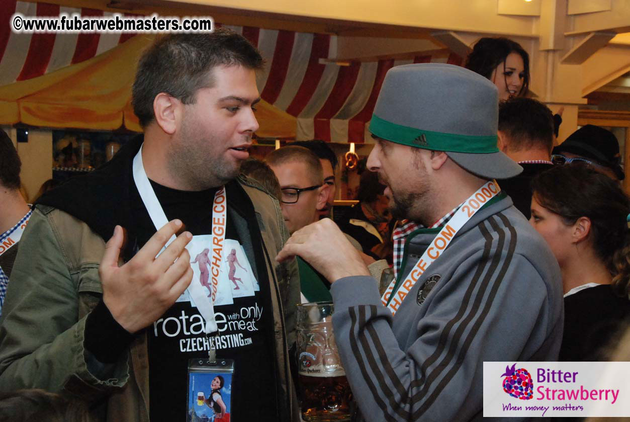 Beer tent seating in the legendary Hacker Festzelt