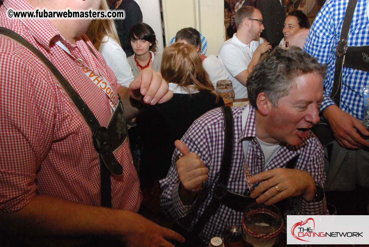 Beer tent seating in the legendary Hacker Festzelt