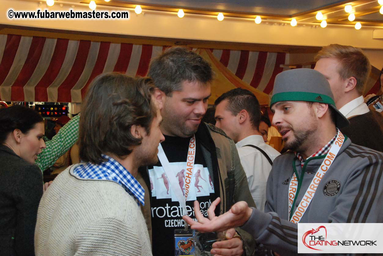 Beer tent seating in the legendary Hacker Festzelt