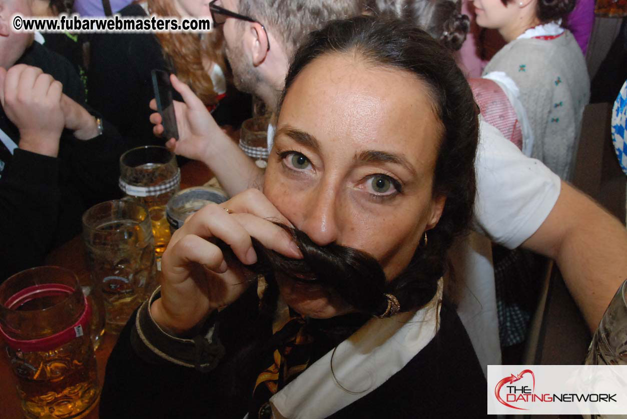 Beer tent seating in the legendary Hacker Festzelt
