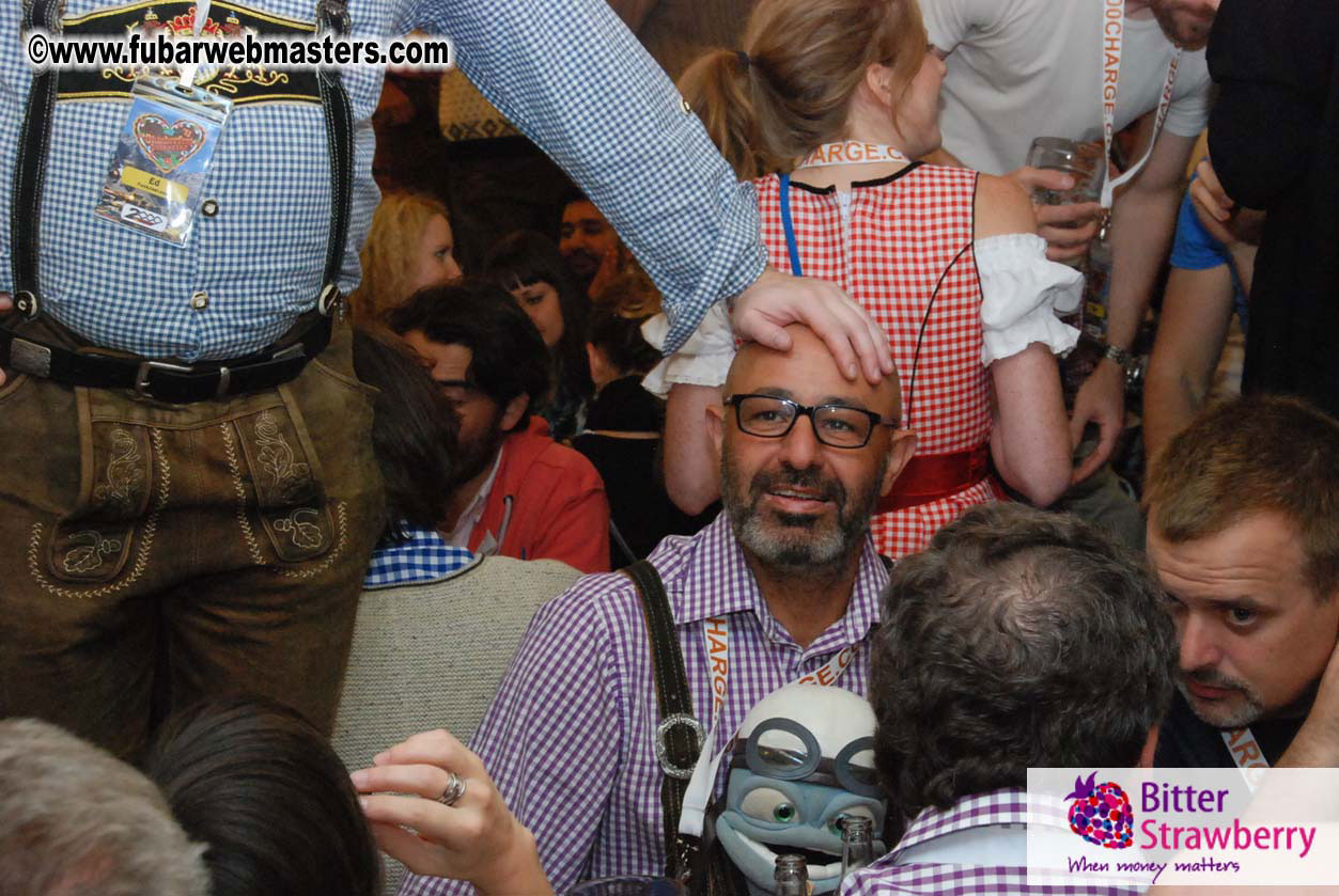 Beer tent seating in the legendary Hacker Festzelt
