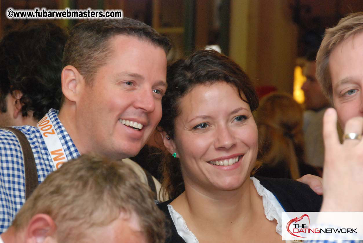 Beer tent seating in the legendary Hacker Festzelt