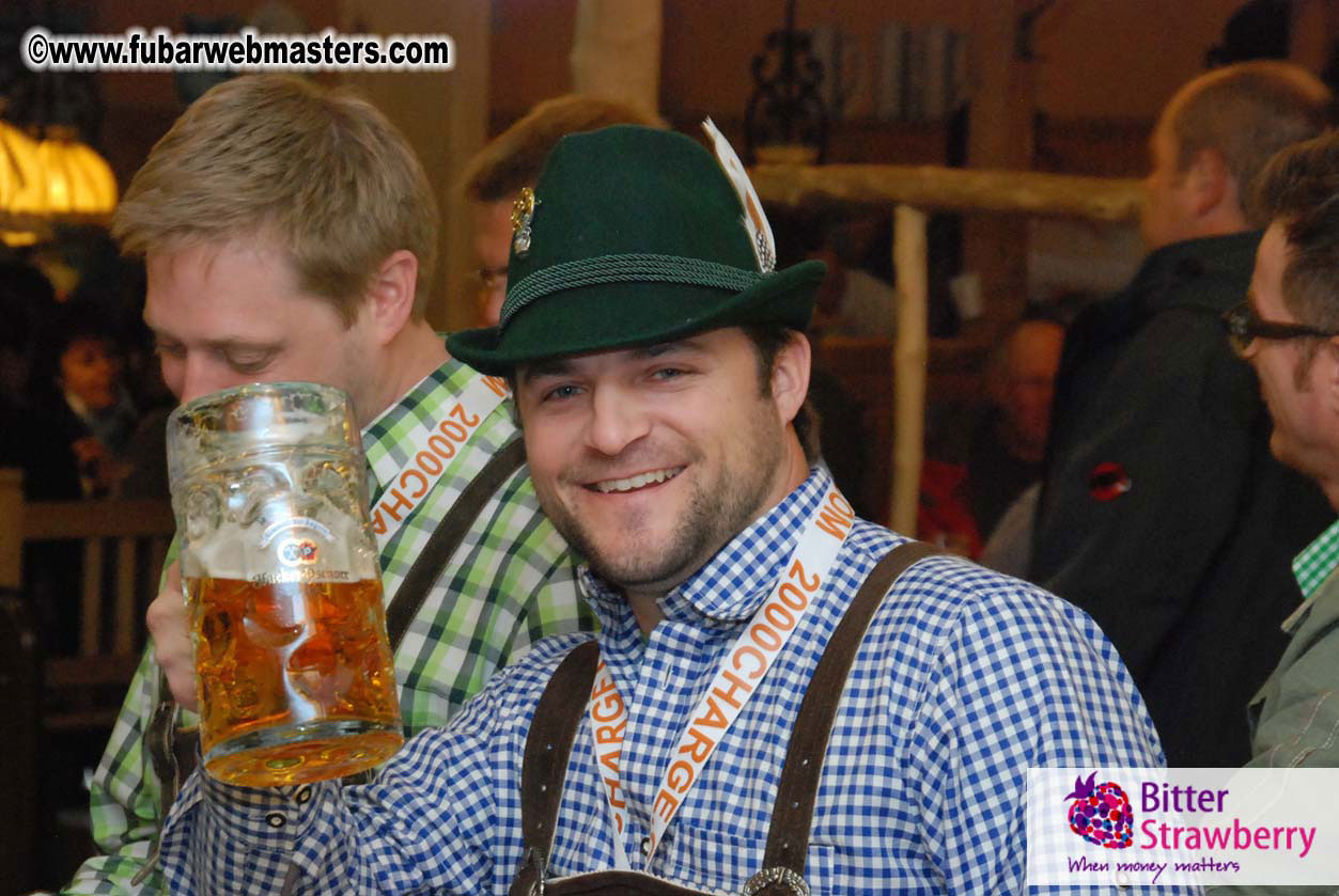 Beer tent seating in the legendary Hacker Festzelt