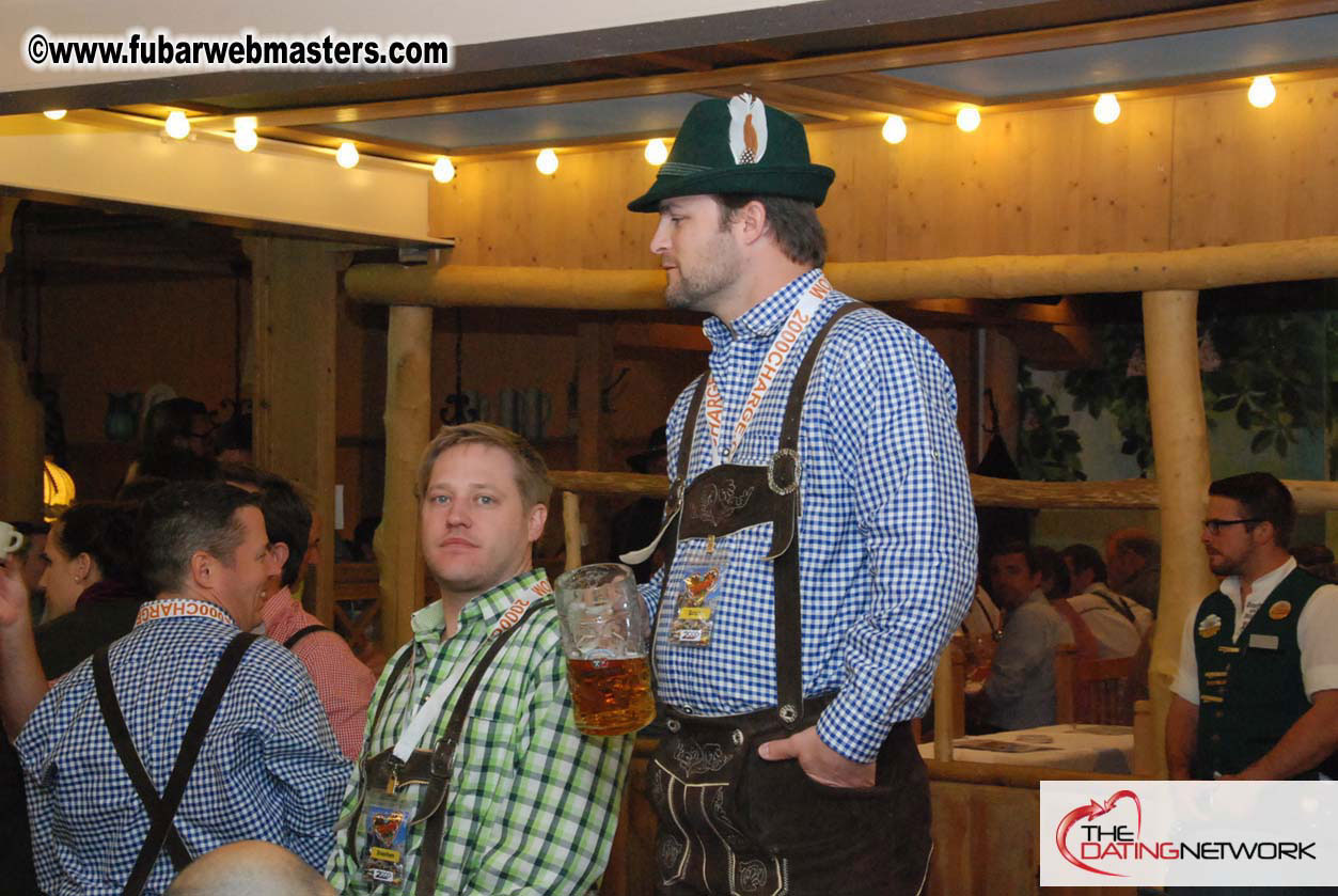 Beer tent seating in the legendary Hacker Festzelt