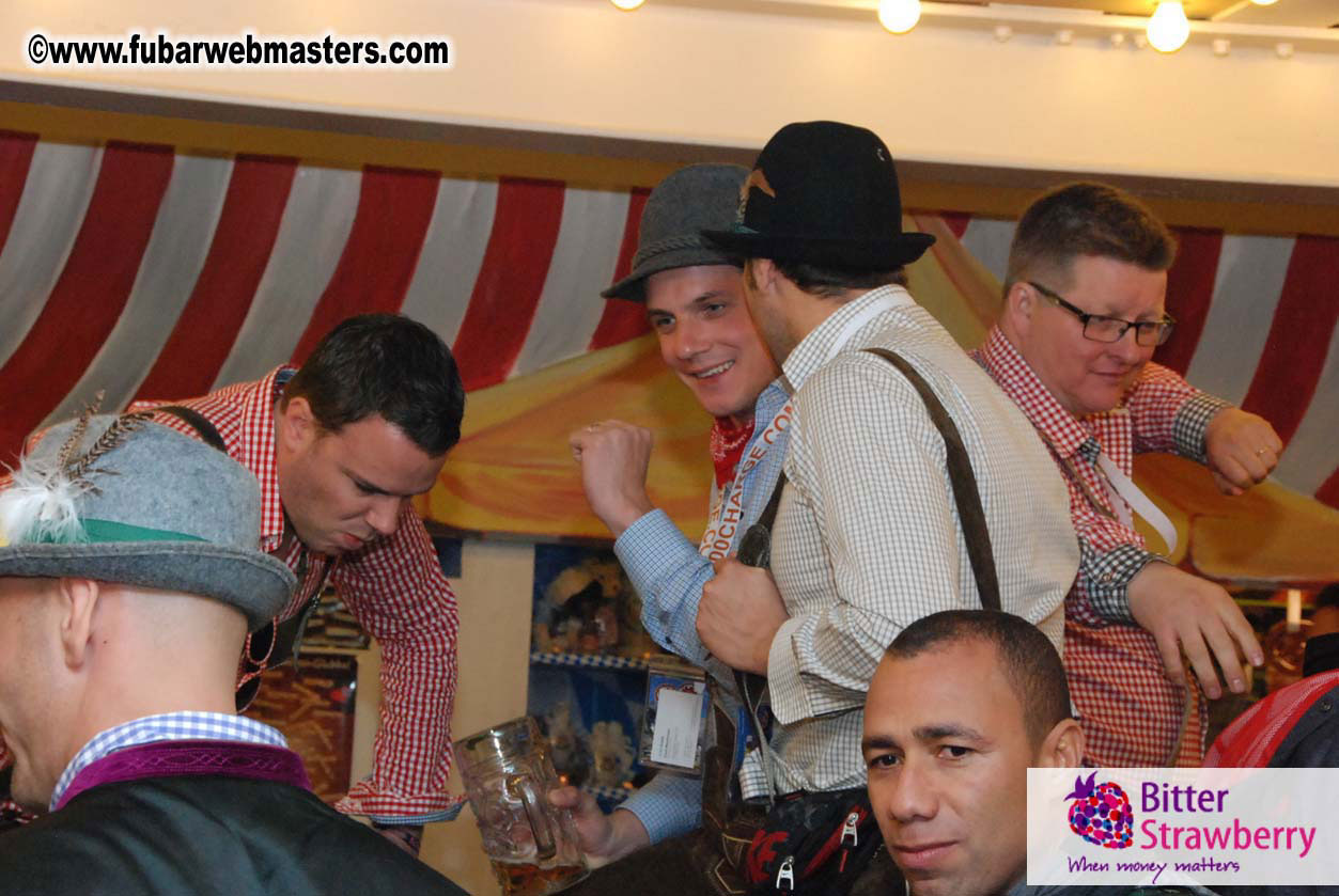 Beer tent seating in the legendary Hacker Festzelt