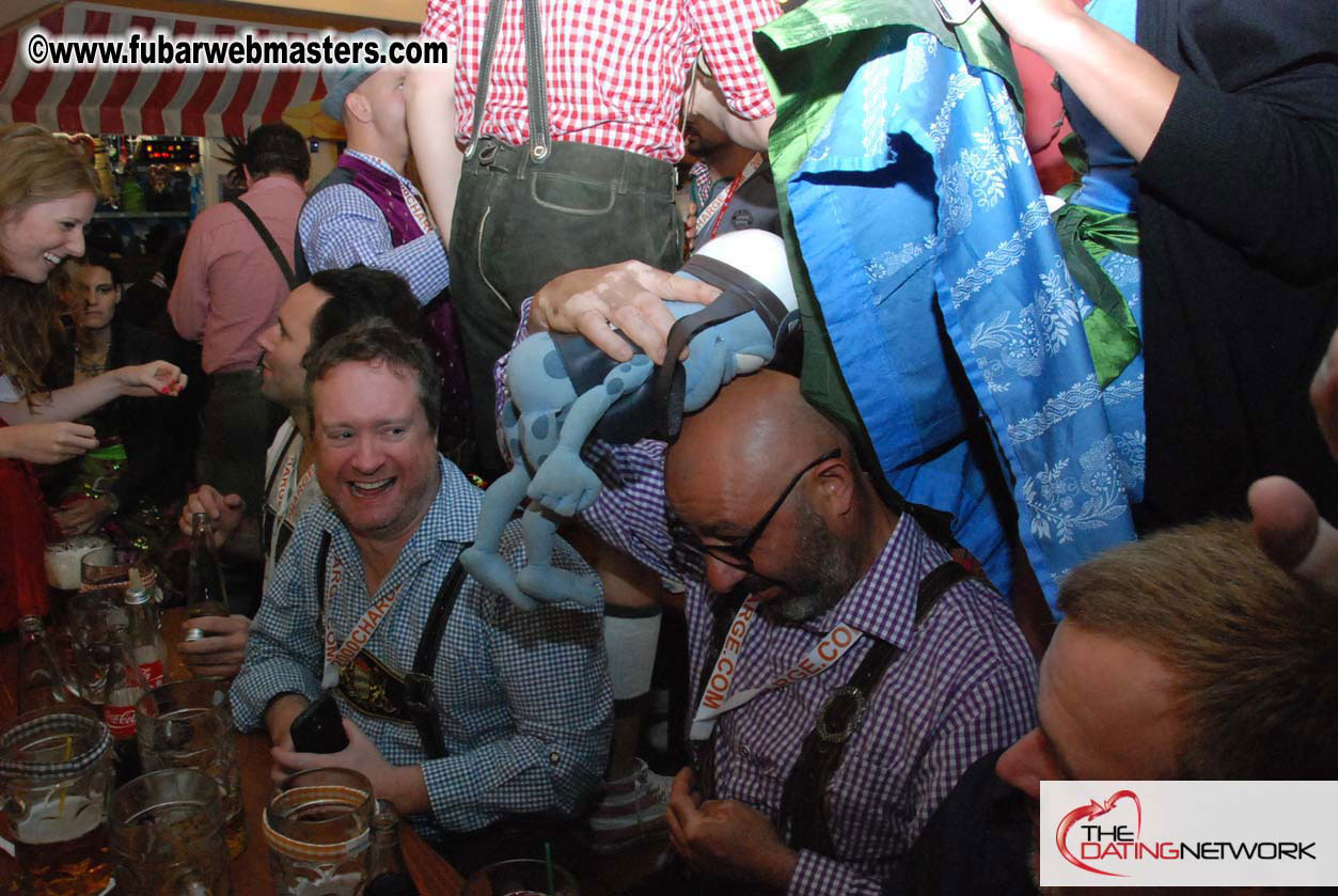 Beer tent seating in the legendary Hacker Festzelt