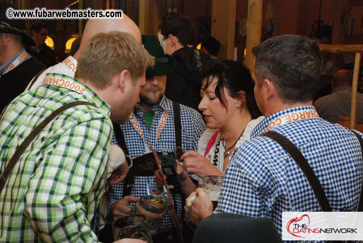 Beer tent seating in the legendary Hacker Festzelt