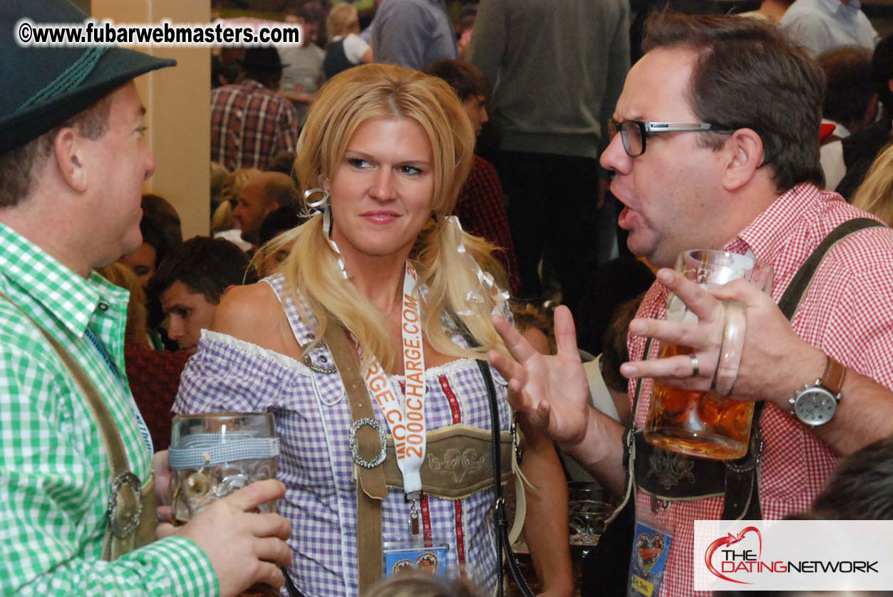 Beer tent seating in the legendary Hacker Festzelt
