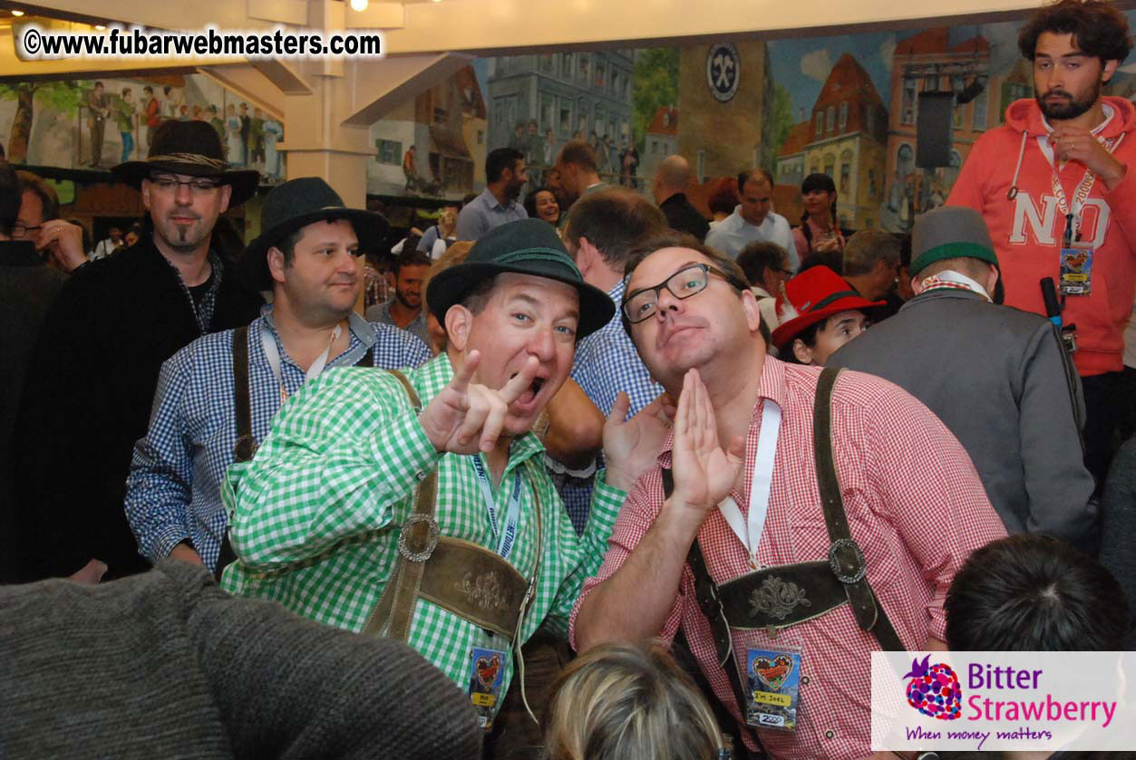 Beer tent seating in the legendary Hacker Festzelt