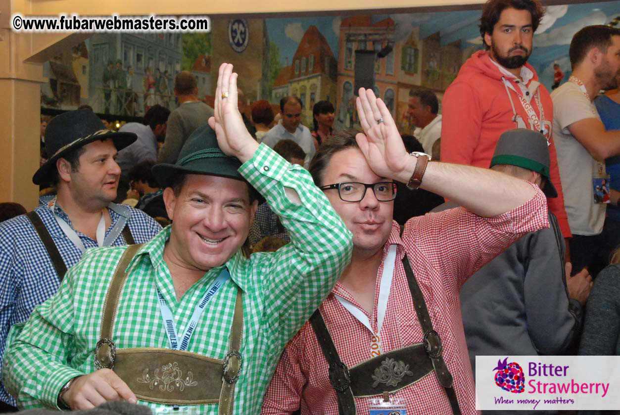 Beer tent seating in the legendary Hacker Festzelt