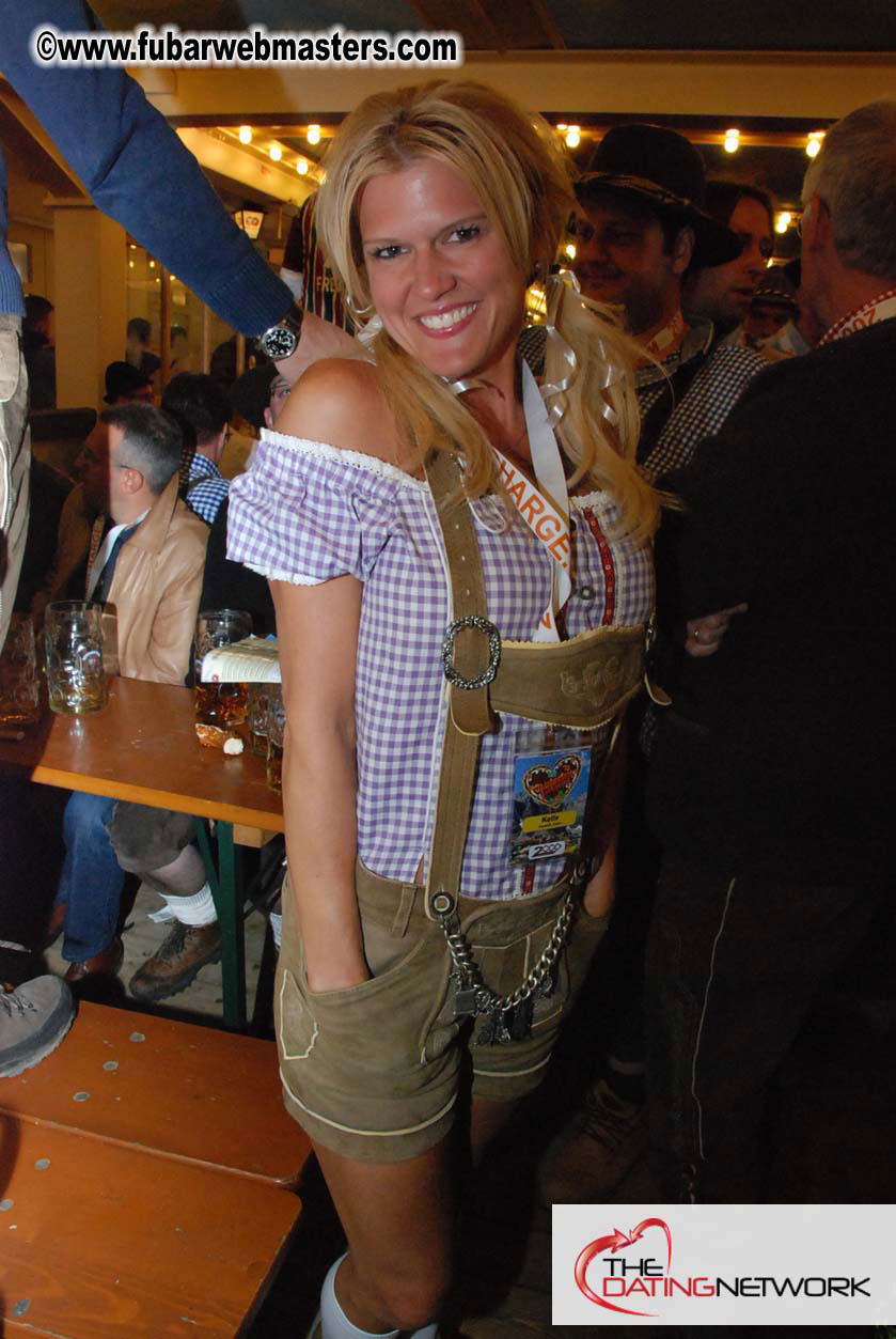 Beer tent seating in the legendary Hacker Festzelt