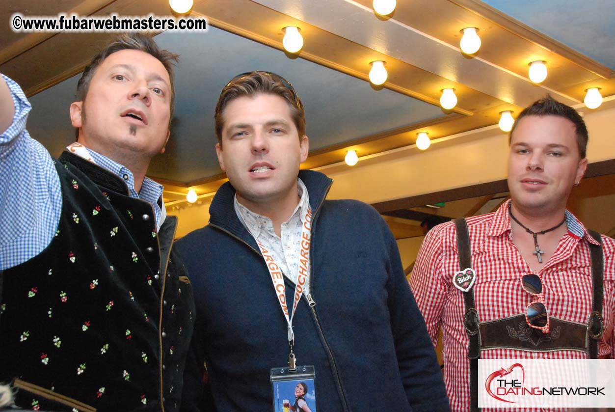 Beer tent seating in the legendary Hacker Festzelt